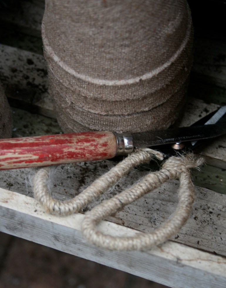 Working in the greenhouse