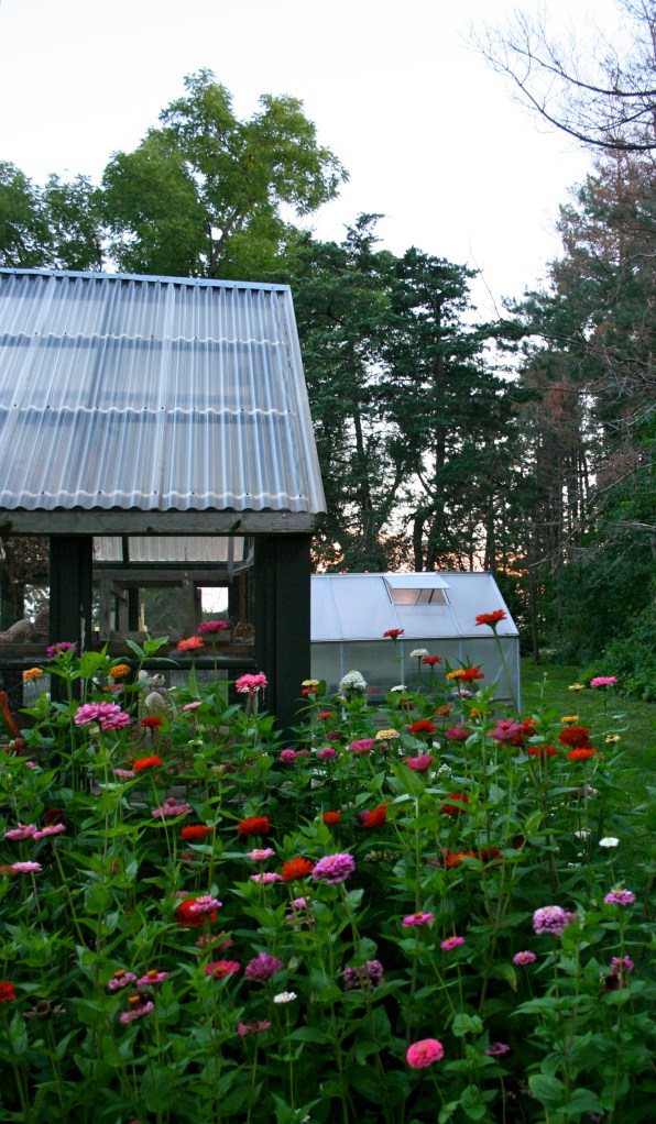 The day ends with a walk around the garden. Gates are shut for the evening.
